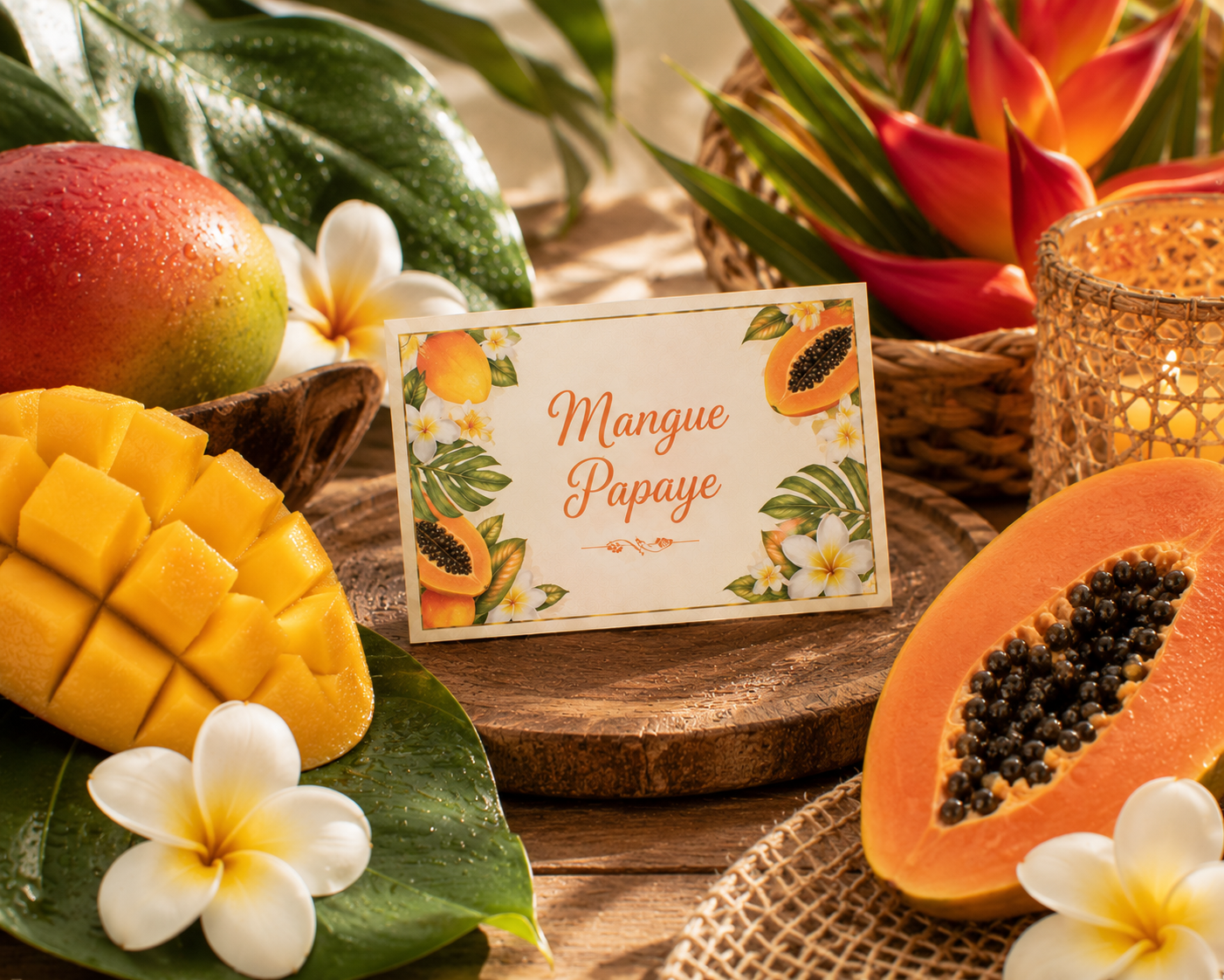 Fondant parfumé mangue papaye