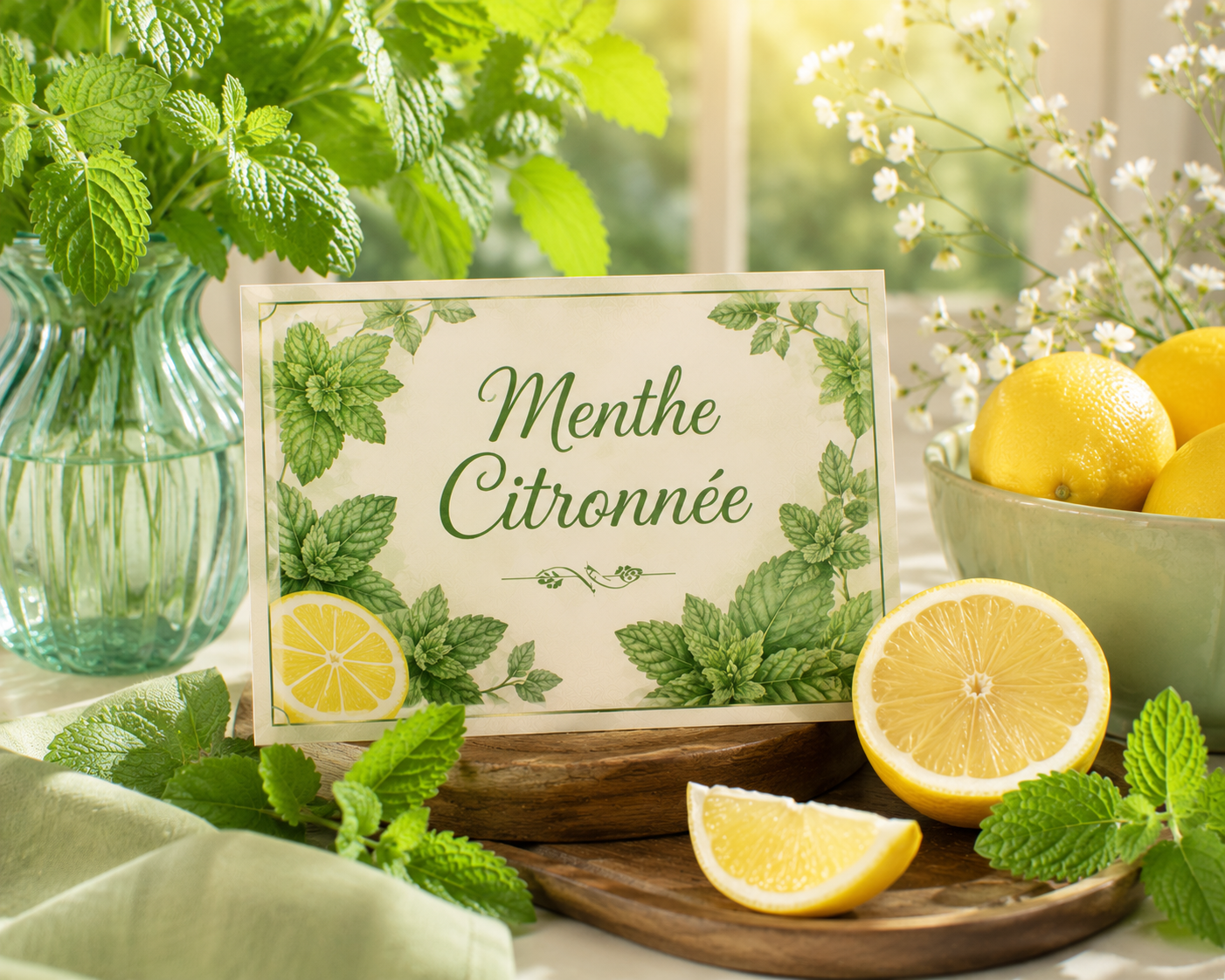 Fondant parfumé menthe citronnée
